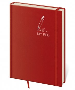 Tečkovaný zápisník My Red S (čtverečkovaný)