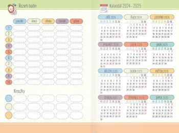 Školní diář Student Daisy 2024/2025 - české kalendárium