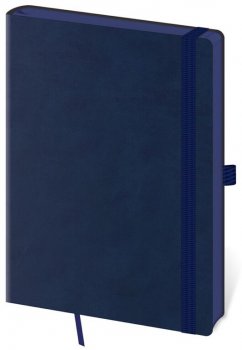 Tečkovaný zápisník Memory L Dark Blue (čtverečkovaný)