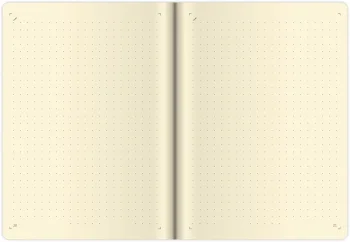 Tečkovaný zápisník Flip M hnědo/hnědý (čtverečkovaný)