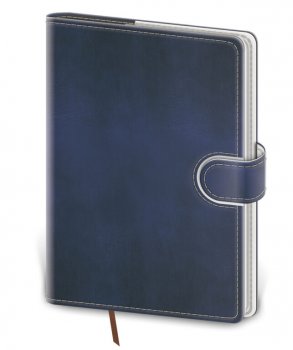 Zápisník Flip L linajkový modro/biely