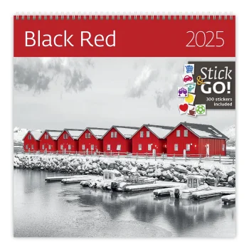 Kalendár Black Red