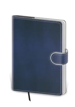Tečkovaný zápisník Flip B6 (M) modrobílý (čtverečkovaný)