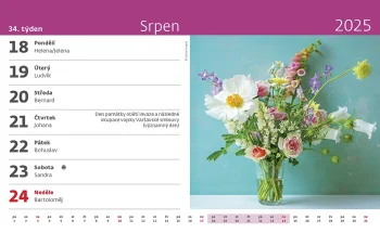 Kalendář Květiny