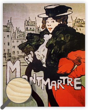 Drevený obraz Montmartre
