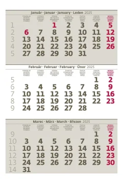 MINI trojmesačný kalendár