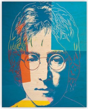 Drevený obraz John Lennon