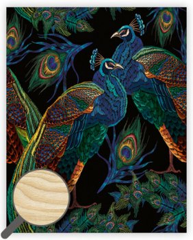 Drevený obraz Peacocks